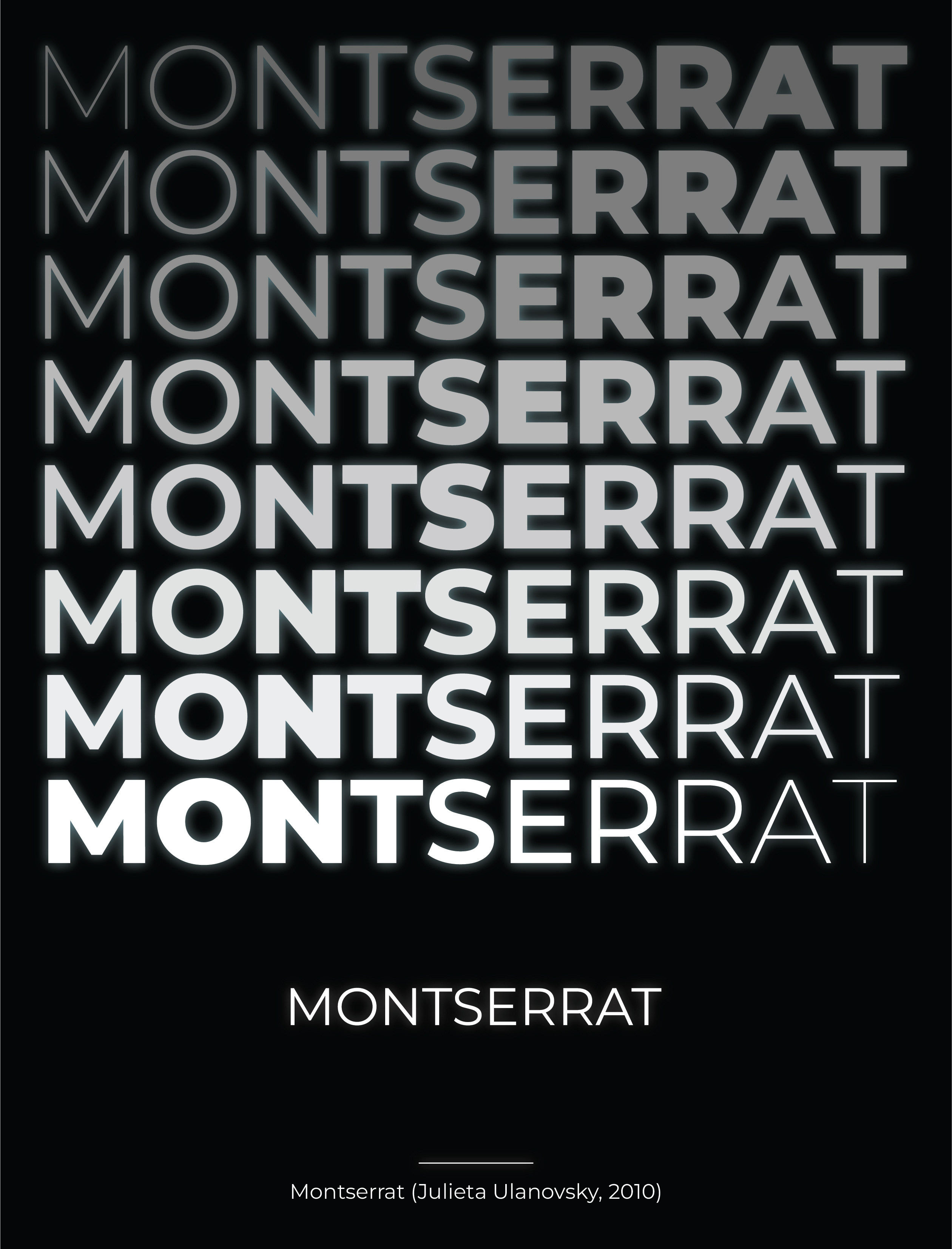 Typography Poster - Montserrat